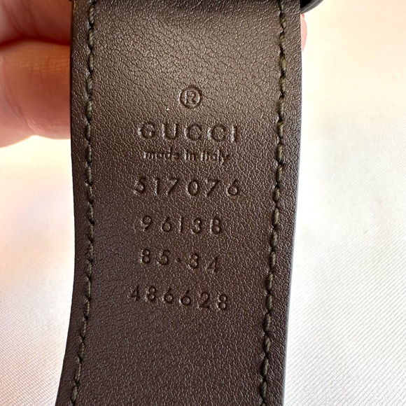 Gucci GG Supreme Monogram Ophidia Belt Bag & Leather Sz 85/34 Italy box dustbag - Picture 6 of 16